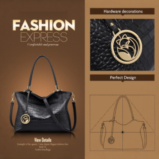 Δερμάτινη Γυναικεία Τσάντα Shopper ‘Ωμου Foxer 986046F μαύρο