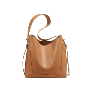 Δερμάτινη Γυναικεία Τσάντα Foxer 9136015F Καφέ