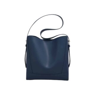 Δερμάτινη Γυναικεία Τσάντα Shopper ‘Ωμου Foxer 9136015F μπλέ