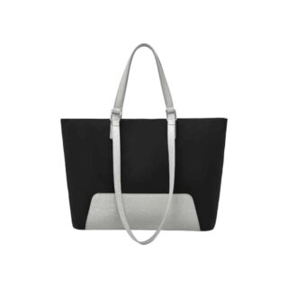 Υφασμάτινη Γυναικεία Τσάντα Shopper ‘Ωμου Foxer 9136060F μαύρο