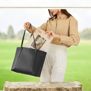 Δερμάτινη Γυναικεία Τσάντα Foxer 958V422F Μαύρο