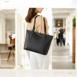 Δερμάτινη Γυναικεία Τσάντα Foxer 958V422F Μαύρο