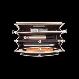 Δερμάτινη Γυναικεία Τσάντα Foxer 954011F Κρεμ