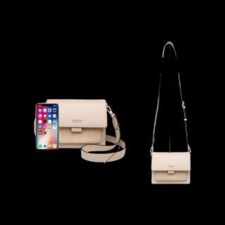 Δερμάτινη Γυναικεία Τσάντα Foxer 954011F Κρεμ