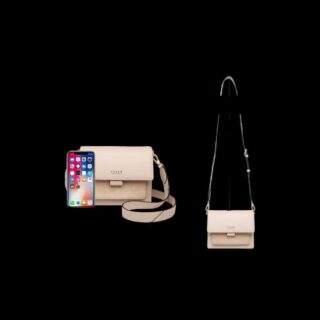 Δερμάτινη Γυναικεία Τσάντα Foxer 954011F Κρεμ