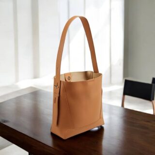 Δερμάτινη Γυναικεία Τσάντα Foxer 9136015F Καφέ