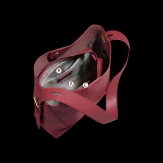 Δερμάτινη Γυναικεία Τσάντα Foxer 9136015F Μπορντό