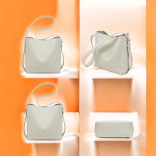 Δερμάτινη Γυναικεία Τσάντα Foxer 9136015F Άσπρο