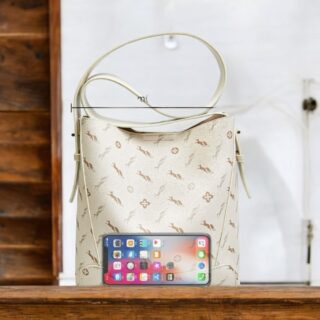 Δερμάτινη Γυναικεία Τσάντα Shopper ‘Ωμου Foxer 9136015F κρέμ