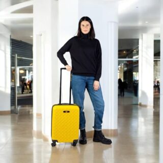 Βαλίτσα trolley (σετ 3 τεμαχίων) Caterpillar 83688-217 κίτρινο