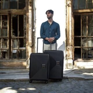 Βαλίτσα trolley Επεκτάσιμη Anniversary Cardinal (PP) μεσαία/μεγάλη 2015/60/70 cm solid black