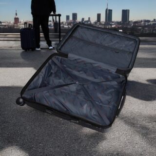 Βαλίτσα trolley Επεκτάσιμη Anniversary Cardinal (PP) μεσαία/μεγάλη 2015/60/70 cm solid black