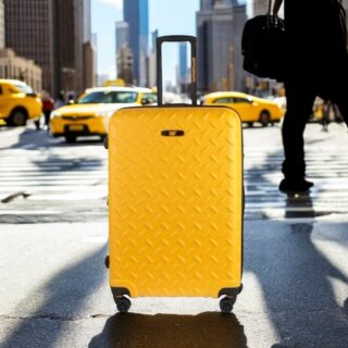Βαλίτσα trolley case Caterpillar μεσαία 83688-217/60cm κίτρινο