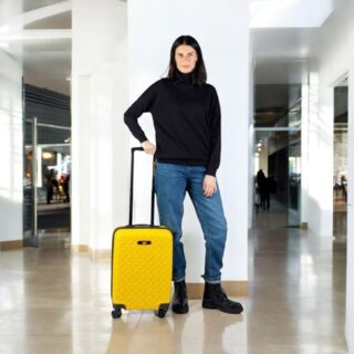 Βαλίτσα cabin trolley case Caterpillar 83688-217/50cm κίτρινο