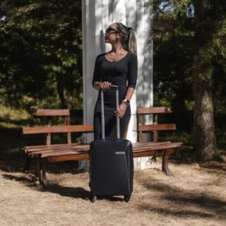 Βαλίτσα trolley Cardinal μικρή μεσαία 2009 50/60 cm μαύρη