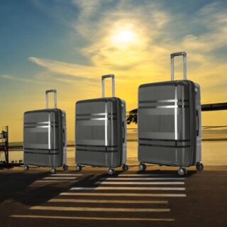 Βαλίτσες Σκληρές με Επέκταση σέτ 3 τεμαχίων Cardinal PP 2017 μαύρο