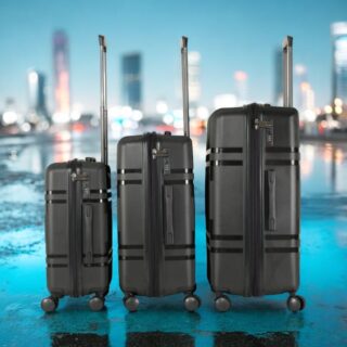 Βαλίτσες Σκληρές με Επέκταση σέτ 3 τεμαχίων Cardinal PP 2017 μαύρο