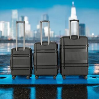 Βαλίτσες Σκληρές με Επέκταση σέτ 3 τεμαχίων Cardinal PP 2017 μαύρο