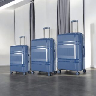 Βαλίτσες Σκληρές με Επέκταση σέτ 3 τεμαχίων Cardinal PP 2017 Σκούρο μπλέ