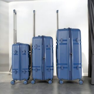 Βαλίτσες Σκληρές με Επέκταση σέτ 3 τεμαχίων Cardinal PP 2017 Σκούρο μπλέ