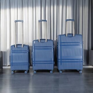 Βαλίτσες Σκληρές με Επέκταση σέτ 3 τεμαχίων Cardinal PP 2017 Σκούρο μπλέ