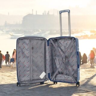 Βαλίτσες Σκληρές Άθραυστες με Επέκταση Cardinal (PP) μικρή μεσαία 2017 50/60 cm Σκούρο μπλε