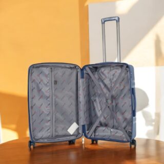 Βαλίτσα Σκληρή Άθραυστη με Επέκταση Cardinal (PP) μεσαία 2017/60cm Σκούρο μπλε