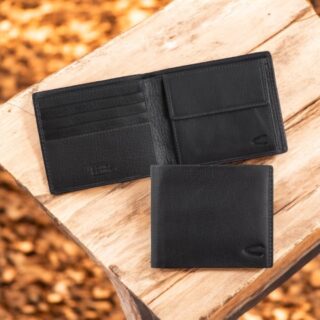 Camel Active Atlanta Πορτοφόλι Πλάγιο Μικρό Μαύρο