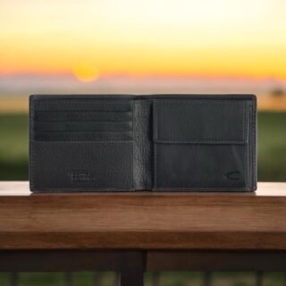 Camel Active Atlanta Πορτοφόλι Πλάγιο Μικρό Μαύρο