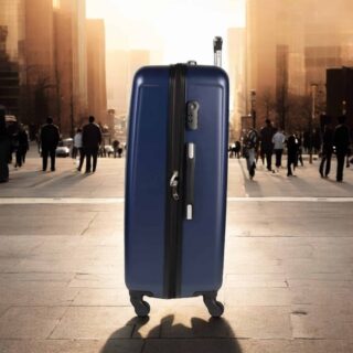 Βαλίτσα trolley Cardinal μεγάλη 2012/70cm σκούρο μπλέ