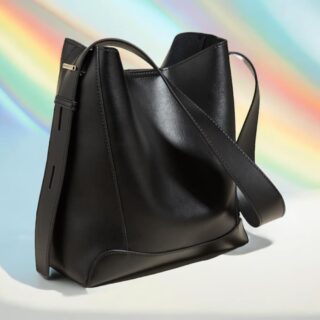 Foxer 9136015F Δερμάτινη Τσάντα Ώμου Μαύρη