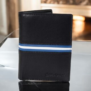 Diplomat Δερμάτινο Ανδρικό Πορτοφόλι με RFID Μαύρο