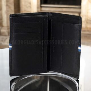 Diplomat Δερμάτινο Ανδρικό Πορτοφόλι με RFID Μαύρο