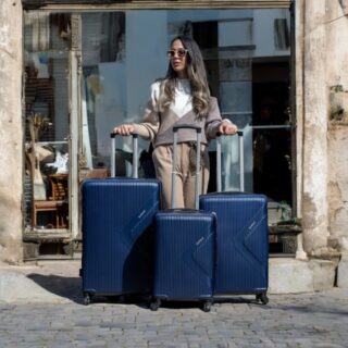 Βαλίτσες trolley (σέτ 3 τεμαχίων) Cardinal 2010 σκούρο μπλέ