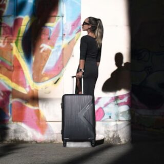 Βαλίτσα trolley Cardinal μεσαία/μεγάλη 2010/60/70 cm μαύρη