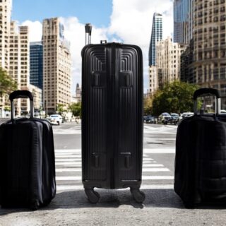 Βαλίτσα trolley Cardinal μικρή μεσαία 2010 50/60 cm μαύρη