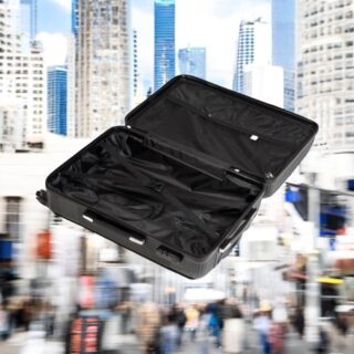 Βαλίτσα trolley Cardinal μικρή μεσαία 2010 50/60 cm μαύρη