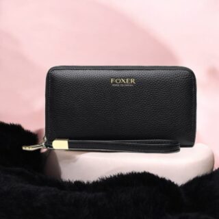 Γυναικείο Δερμάτινο Πορτοφόλι Foxer 256001F Μαύρο
