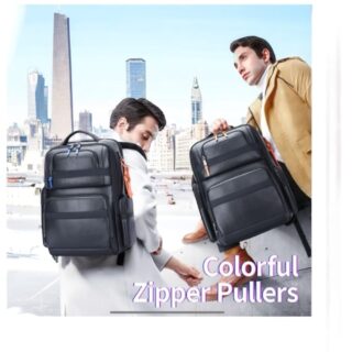 Δερμάτινο Σακίδιο πλάτης Αντικλεπτικό 35L Laptop 17,3” Bopai 851-019811 μαύρο