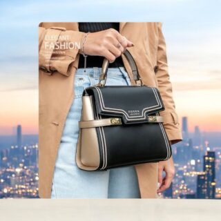 Δερμάτινη Γυναικεία Τσάντα Foxer 953033F Μαύρο