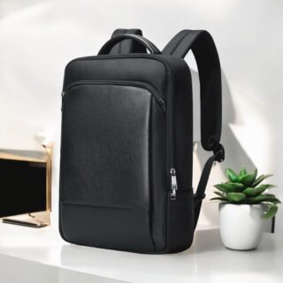 Σακίδιο πλάτης Laptop Ύφασμα/Δέρμα 24L 15,6” Bopai 61-123071 μαύρο