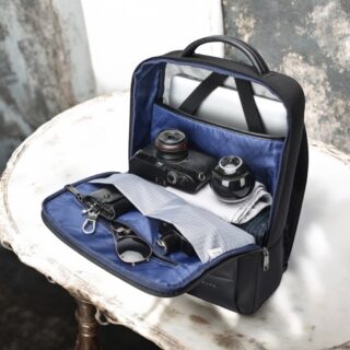 Σακίδιο πλάτης Laptop Ύφασμα/Δέρμα 24L 15,6” Bopai 61-123071 μαύρο