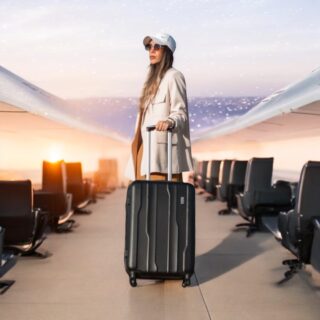 Βαλίτσα trolley Cardinal μεσαία 2012/60cm μαύρη