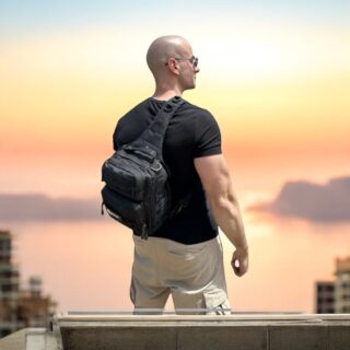 Τσαντάκι ώμου χιαστί crossbody Cardinal MT1102 μαύρο