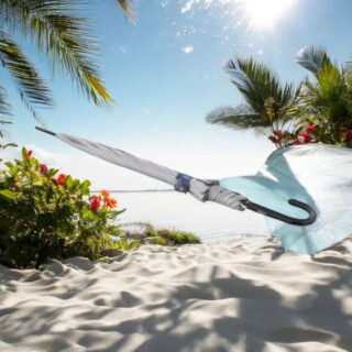 Knirps T.760 Ομπρέλα Αυτόματη Feel Lapis Μπλε UV 99%