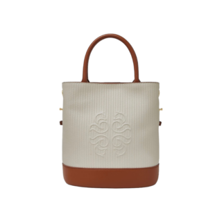 Δερμάτινη Γυναικεία Τσάντα Χειρός/Ώμου Tote Foxer 9136058F άσπρο