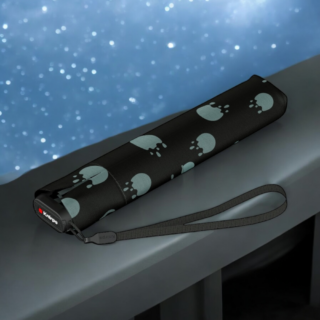 Knirps US.050 Ομπρέλα Τσέπης Ultra Slim Rainyday Μαύρη