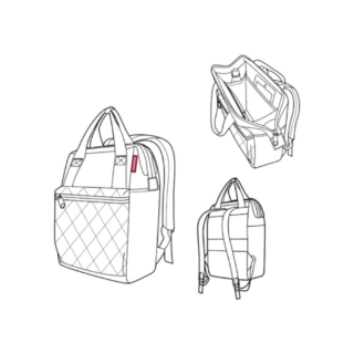 Reisenthel Allrounder Σακίδιο Πλάτης Rhombus Olive