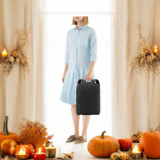 Reisenthel Classic Backpack M Rhombus Black Σακίδιο Πλάτης για Laptop 13”