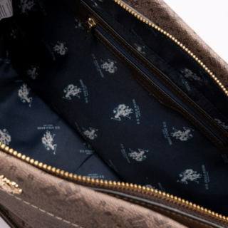US Polo Assn. Τσάντα ώμου New Hampton Dark Brown